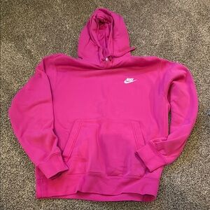 Nike Fuchsia Hoodie with Logo